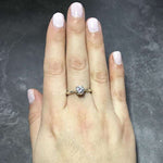 Moonstone Ring, Natural Moonstone, Promise Ring, Rainbow Moonstone, June Birthstone, June Ring, Vintage Rings, Solid Silver Ring, Moonstone(1)