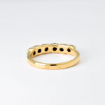 Gold Onyx Ring, Gold Minimalist Ring, Gold Stacking Ring, Half Eternity Ring, Black Onyx Ring, Black Dainty Ring, Gold Delicate Ring, Onyx