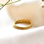 Gold Citrine Ring, Natural Citrine, Stackable Band, November Birthstone, Gold Plated Ring, Dainty Yellow Band, Stackable Ring, Vermeil Ring