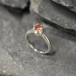 Pink Tourmaline Ring, Tourmaline Ring, Natural Tourmaline, October Birthstone, Solitaire Ring, Vintage Ring, Pink Ring, Solid Silver Ring