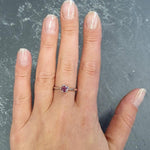 Pink Tourmaline Ring, Tourmaline Ring, Natural Tourmaline, October Birthstone, Solitaire Ring, Vintage Ring, Pink Ring, Solid Silver Ring