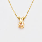 2910-P-cMOR: Gold Vermeil 18k Created Morganite