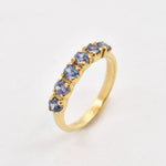 2587-R-cTAN: Gold Vermeil 18k Created Tanzanite