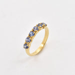 2587-R-cTAN: Gold Vermeil 18k Created Tanzanite