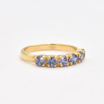 2587-R-cTAN: Gold Vermeil 18k Created Tanzanite