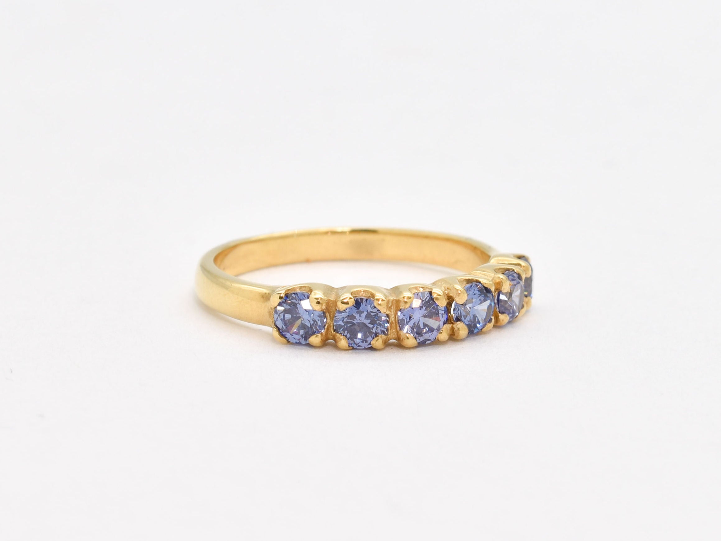2587-R-cTAN: Gold Vermeil 18k Created Tanzanite