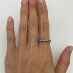 2587-R-cTAN: Gold Vermeil 18k Created Tanzanite