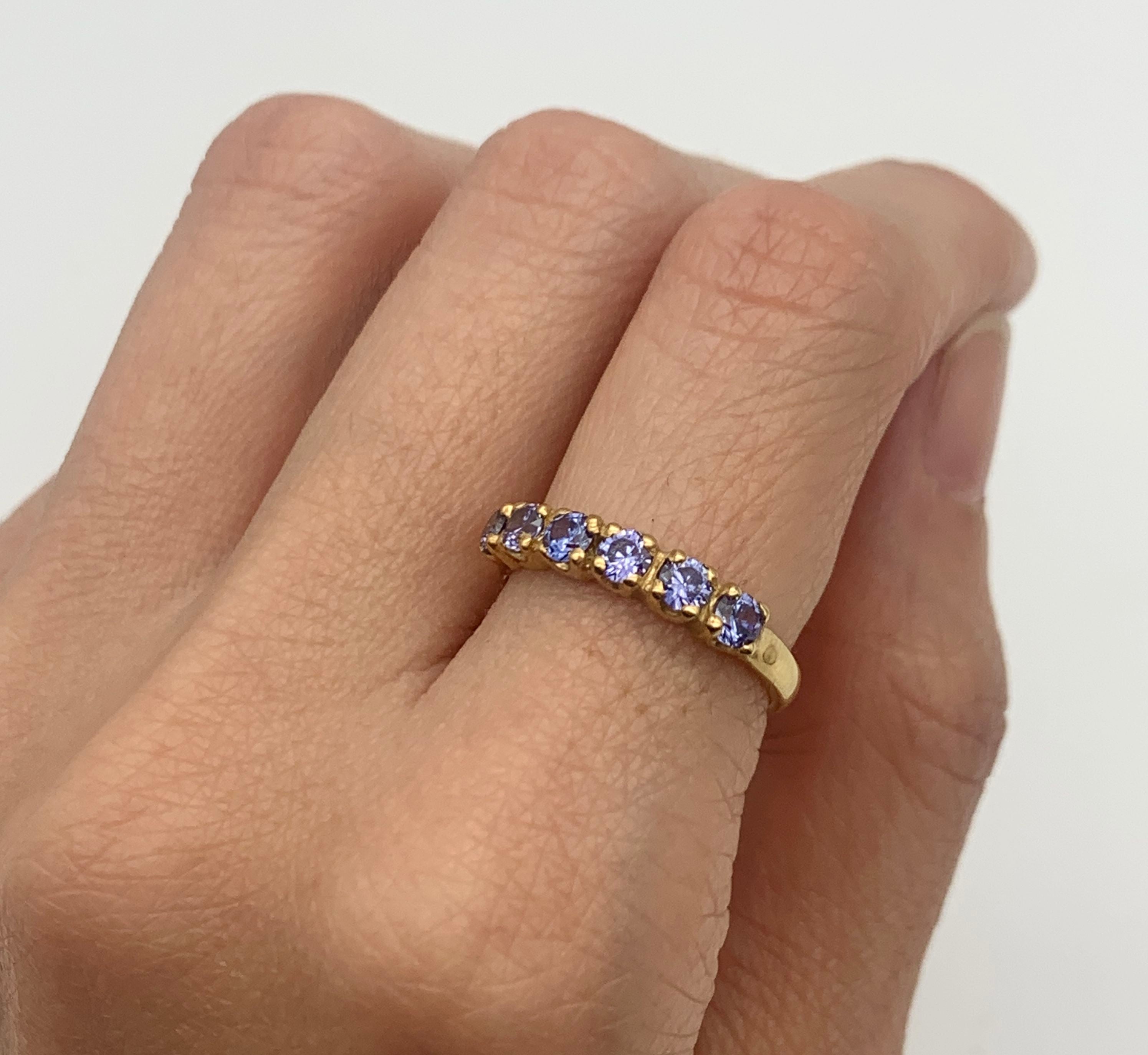 2587-R-cTAN: Gold Vermeil 18k Created Tanzanite