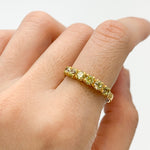 2587-R-cPER: Gold Vermeil 18k Peridot
