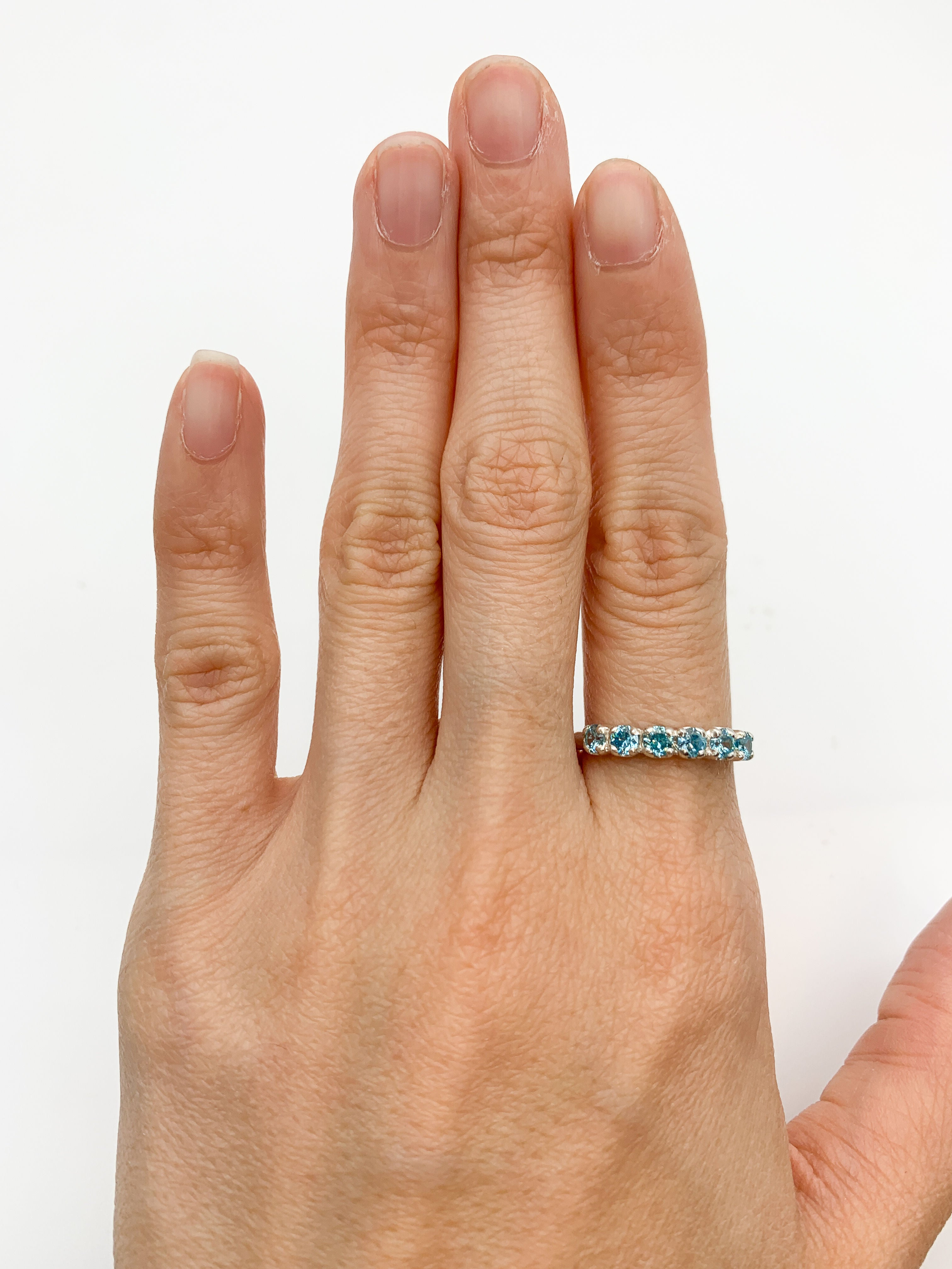 2587-R-cBTP: Sterling Silver 925 Blue Topaz