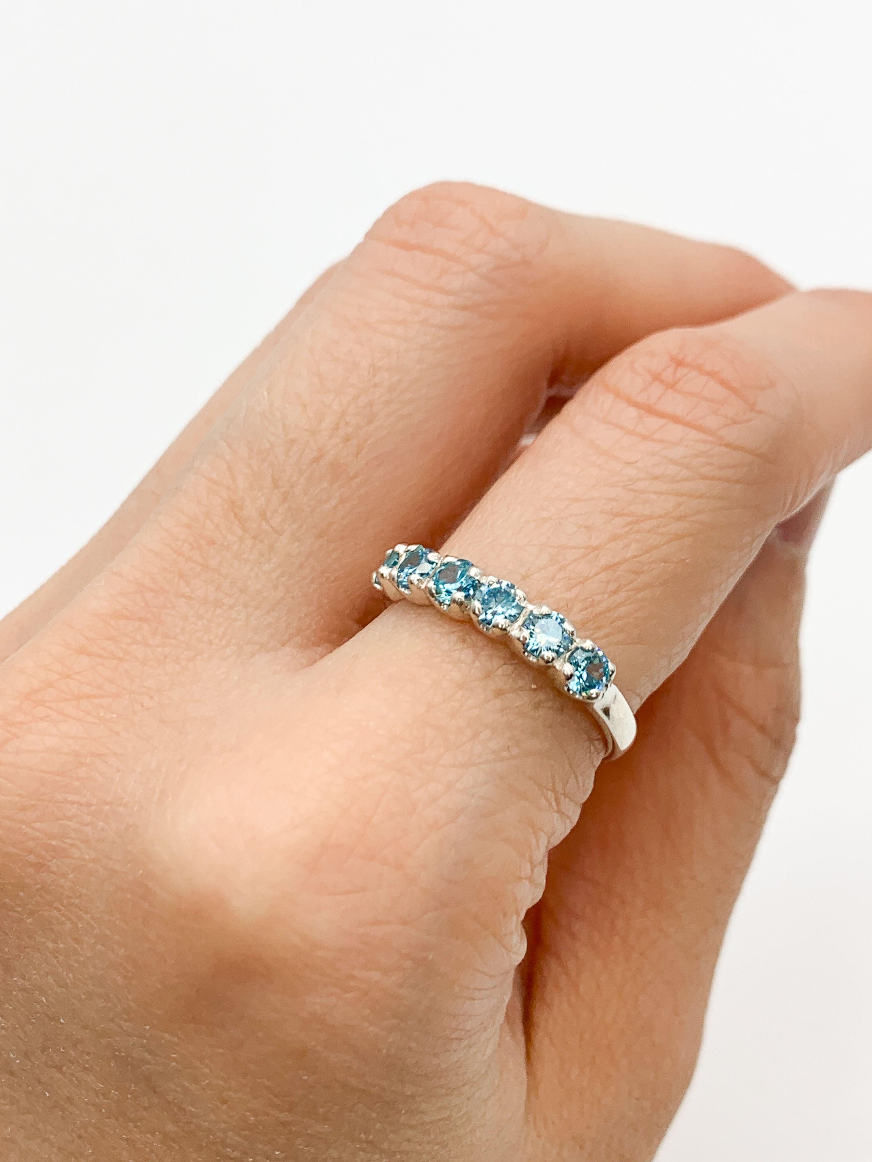 2587-R-cBTP: Sterling Silver 925 Blue Topaz