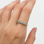 2587-R-cBTP: Gold Vermeil 18k Blue Topaz