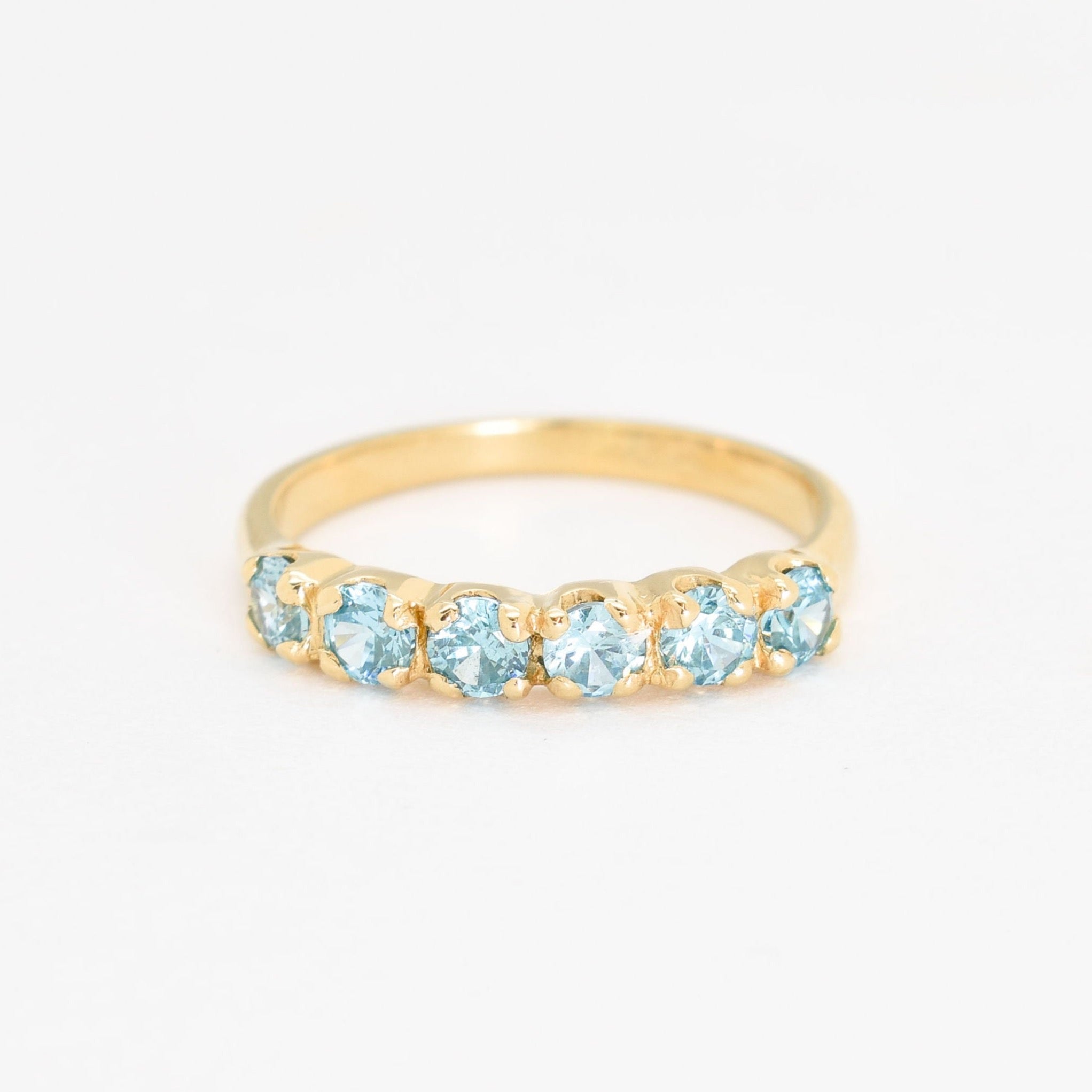 2587-R-cBTP: Gold Vermeil 18k Blue Topaz