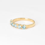 2587-R-cBTP: Gold Vermeil 18k Blue Topaz
