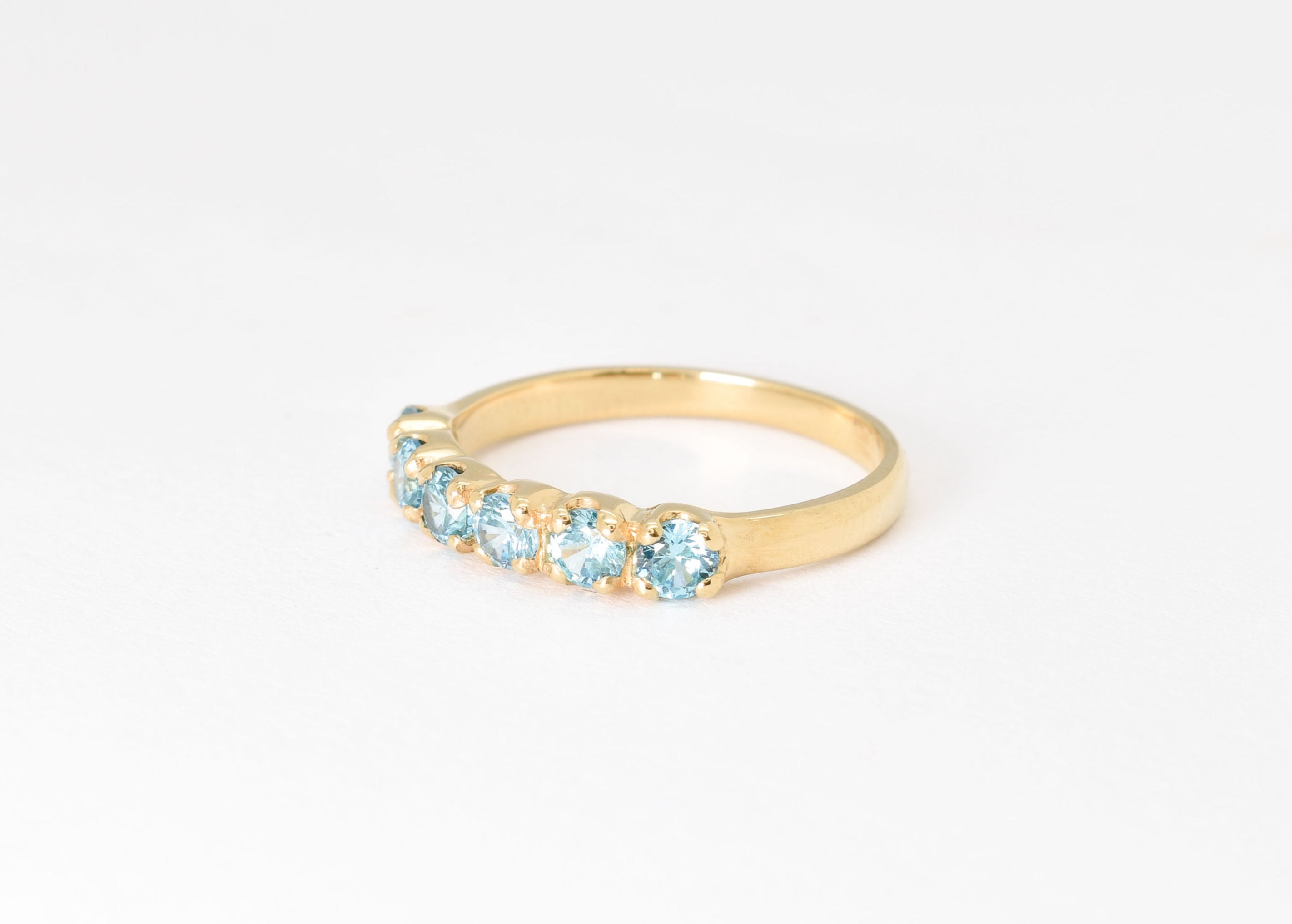 2587-R-cBTP: Gold Vermeil 18k Blue Topaz