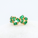 Emerald Baguette Band in 18k Gold Vermeil over Sterling Silver