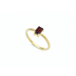 Baguette Garnet Ring