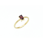Natural Garnet Ring in Gold Vermeil