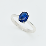 Handmade Oval Sapphire Ring