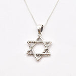 Silver Star of David necklace suited for cultural events or meaningful wear.