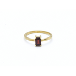 Solitaire Red Garnet Ring