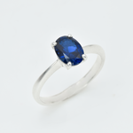 Oval Blue Sapphire Ring