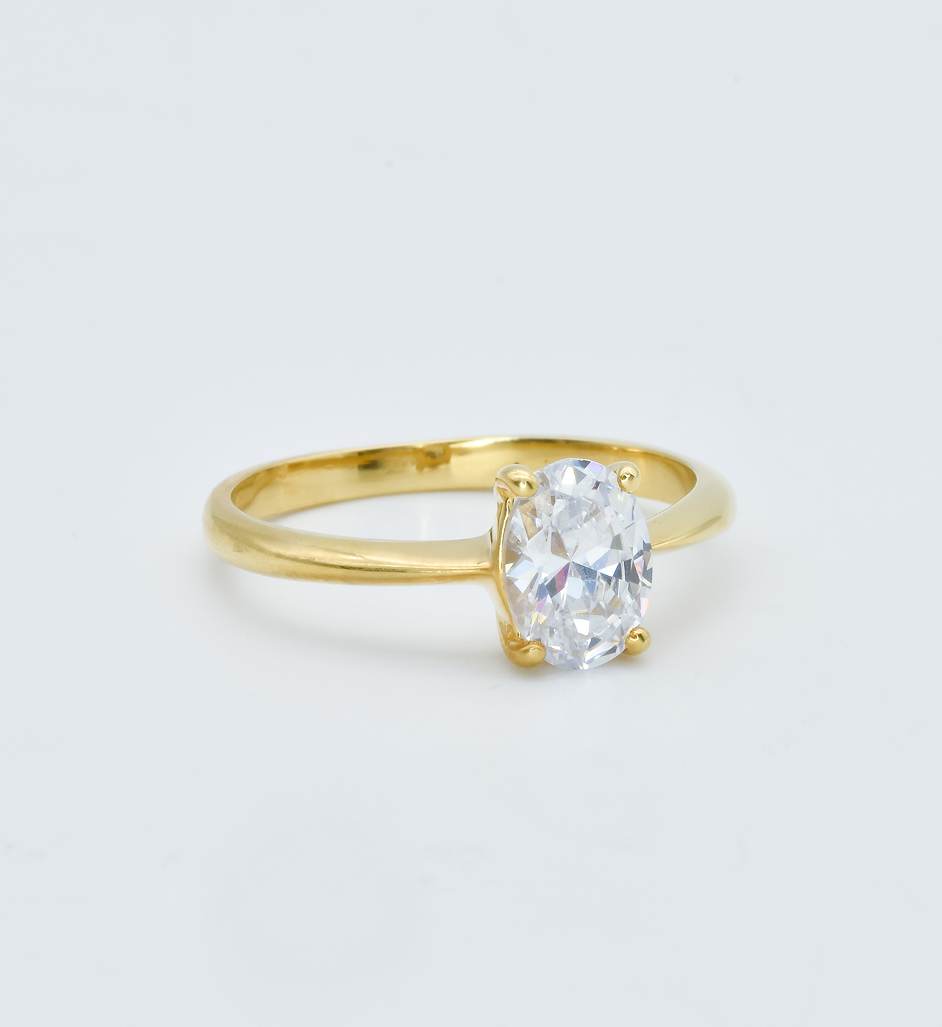 Solitaire Diamond Ring, Diamond Engagement Ring, Gold Diamond Ring in side setting